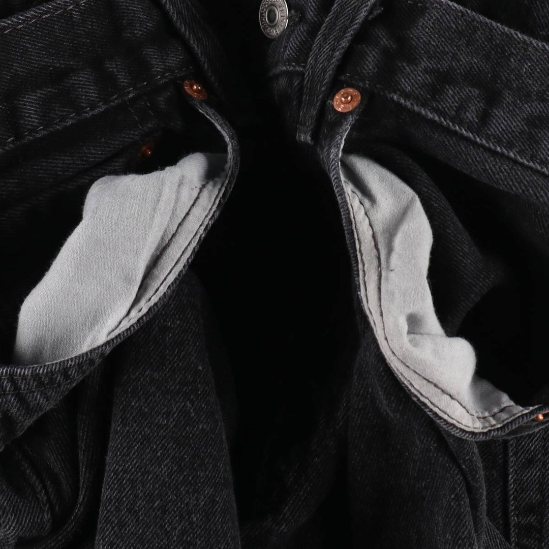 Levi's 550 Black Denim Tapered Denim Pants Men's W31 equivalent cotton black type Vintage Second Hand