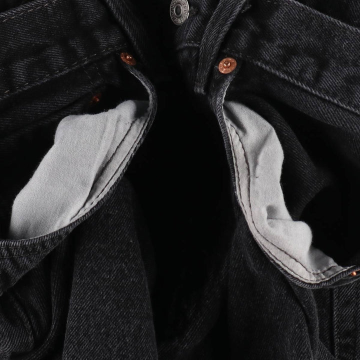 Levi's 550 Black Denim Tapered Denim Pants Men's W31 equivalent cotton black type Vintage Second Hand