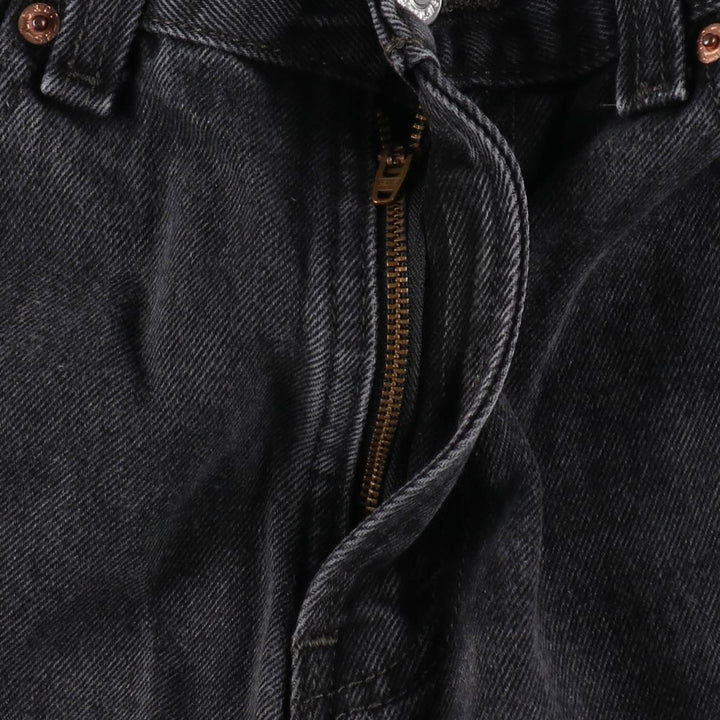 Levi's 550 Relaxed Fit Tapered Denim Pants, Black, Men's, Size W32 cotton black type Vintage Second Hand