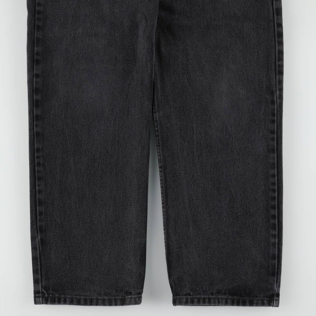 Levi's 550 Relaxed Fit Tapered Denim Pants, Black, Men's, Size W32 cotton black type Vintage Second Hand