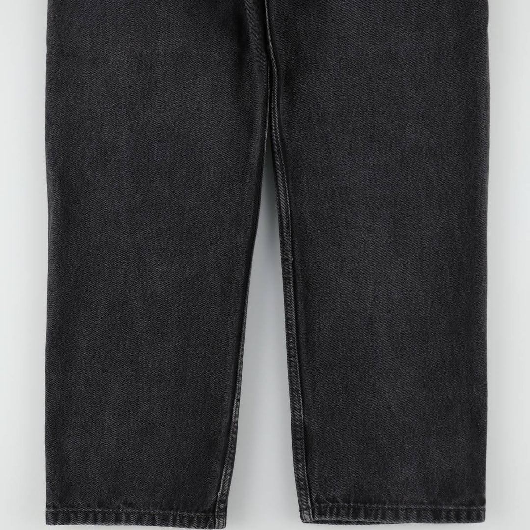 Levi's 550 Relaxed Fit Tapered Denim Pants, Black, Men's, Size W32 cotton black type Vintage Second Hand