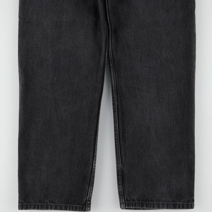 Levi's 550 Relaxed Fit Tapered Denim Pants, Black, Men's, Size W32 cotton black type Vintage Second Hand