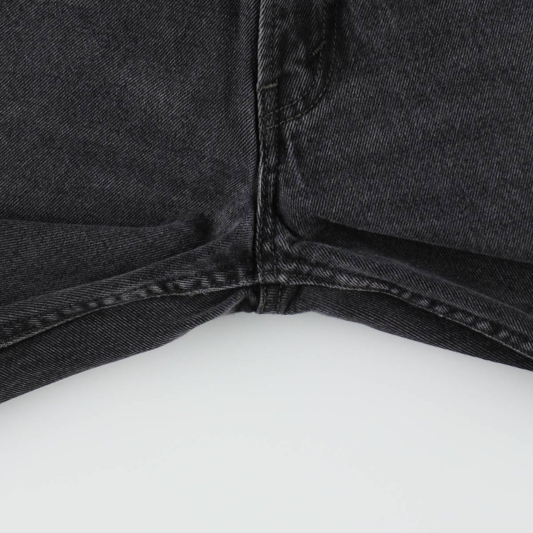 Levi's 550 Relaxed Fit Tapered Denim Pants, Black, Men's, Size W32 cotton black type Vintage Second Hand
