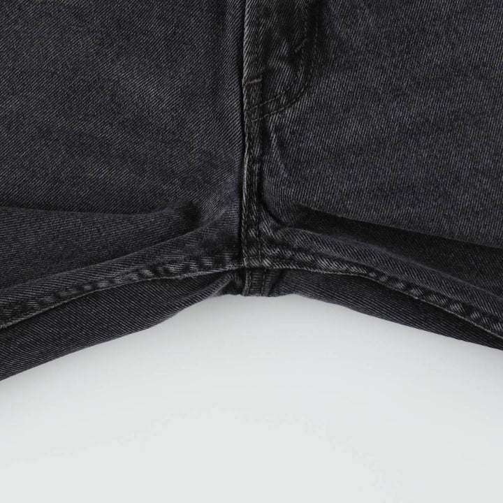 Levi's 550 Relaxed Fit Tapered Denim Pants, Black, Men's, Size W32 cotton black type Vintage Second Hand