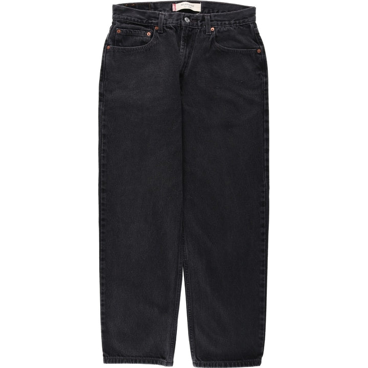 Levi's 550 Relaxed Fit Tapered Denim Pants, Black, Men's, Size W31 cotton black type Vintage Second Hand