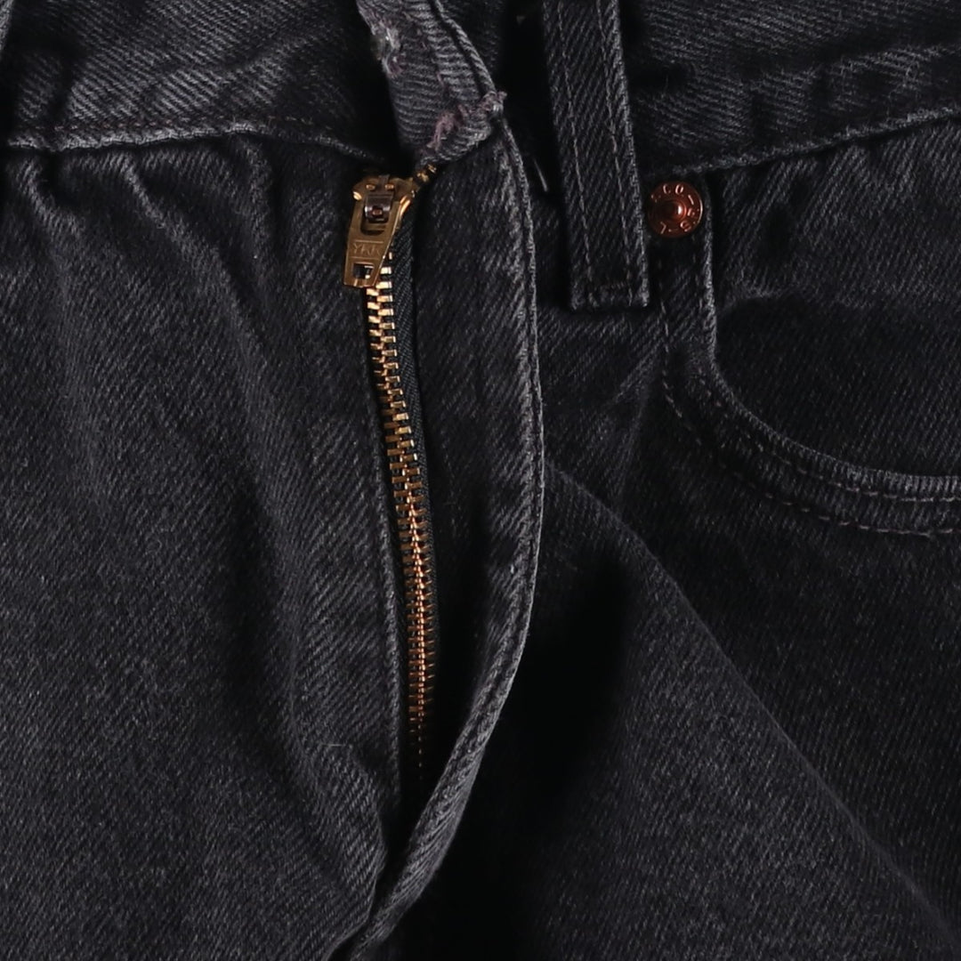Levi's 550 Relaxed Fit Tapered Denim Pants, Black, Men's, Size W31 cotton black type Vintage Second Hand