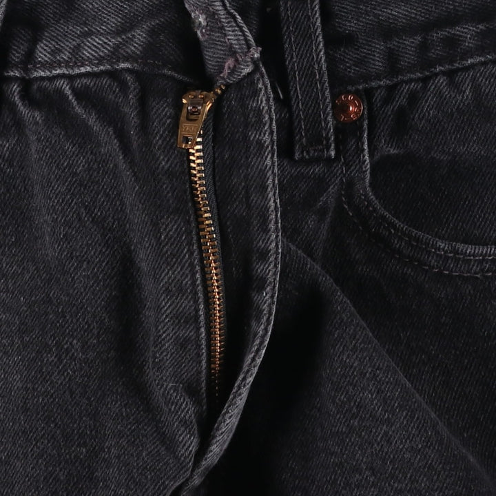 Levi's 550 Relaxed Fit Tapered Denim Pants, Black, Men's, Size W31 cotton black type Vintage Second Hand