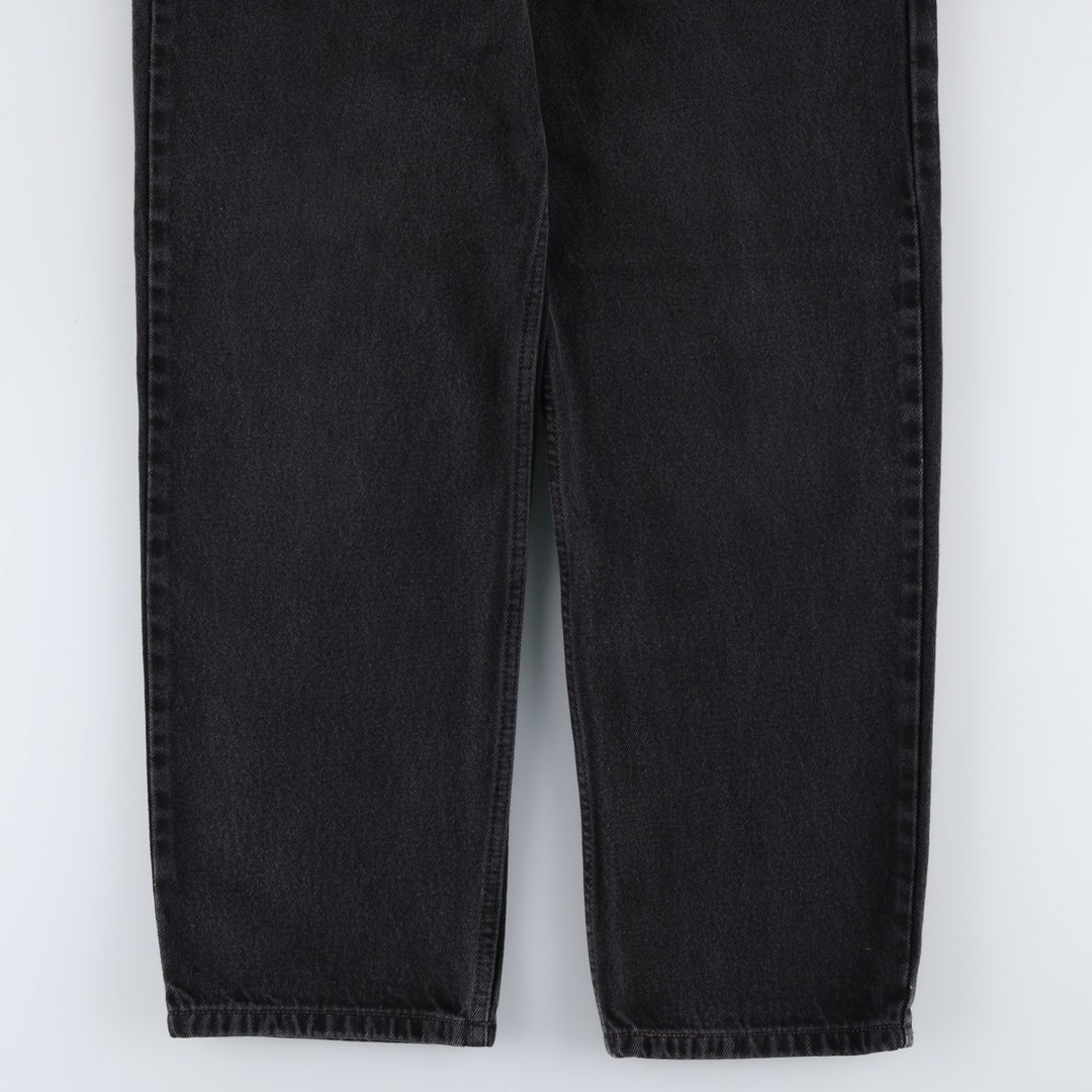 Levi's 550 Relaxed Fit Tapered Denim Pants, Black, Men's, Size W31 cotton black type Vintage Second Hand