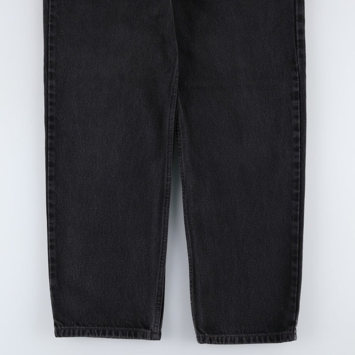 Levi's 550 Relaxed Fit Tapered Denim Pants, Black, Men's, Size W31 cotton black type Vintage Second Hand