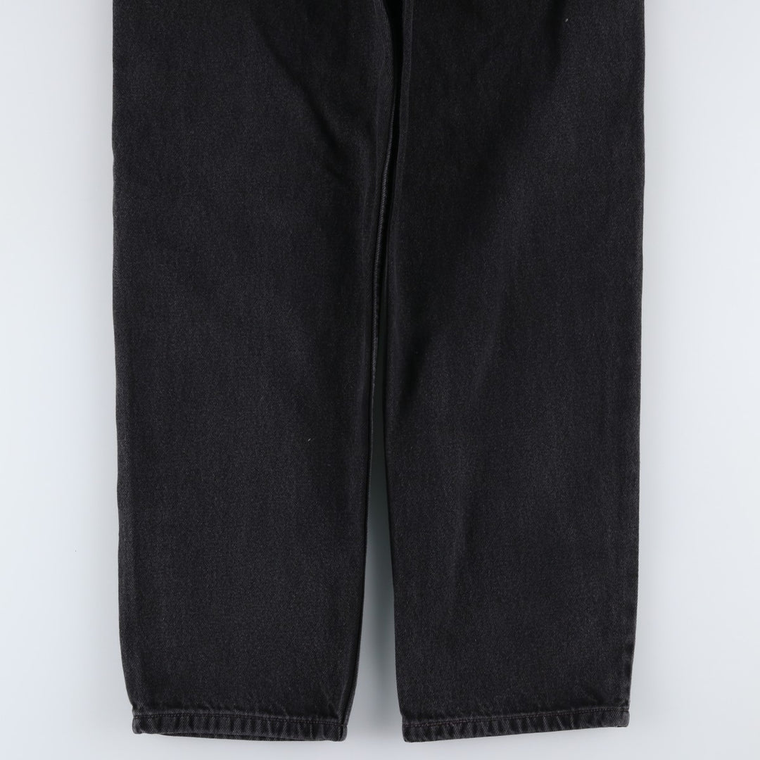 Levi's 550 Relaxed Fit Tapered Denim Pants, Black, Men's, Size W31 cotton black type Vintage Second Hand