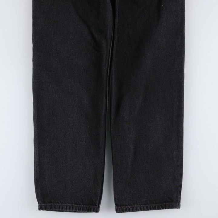Levi's 550 Relaxed Fit Tapered Denim Pants, Black, Men's, Size W31 cotton black type Vintage Second Hand