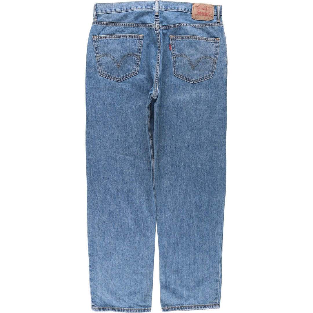 Levi's 550 Relaxed Fit Tapered Denim Pants for Men, W37 cotton blue type Vintage Second Hand
