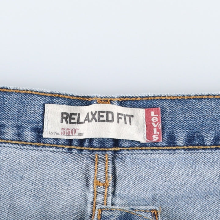 Levi's 550 Relaxed Fit Tapered Denim Pants for Men, W37 cotton blue type Vintage Second Hand