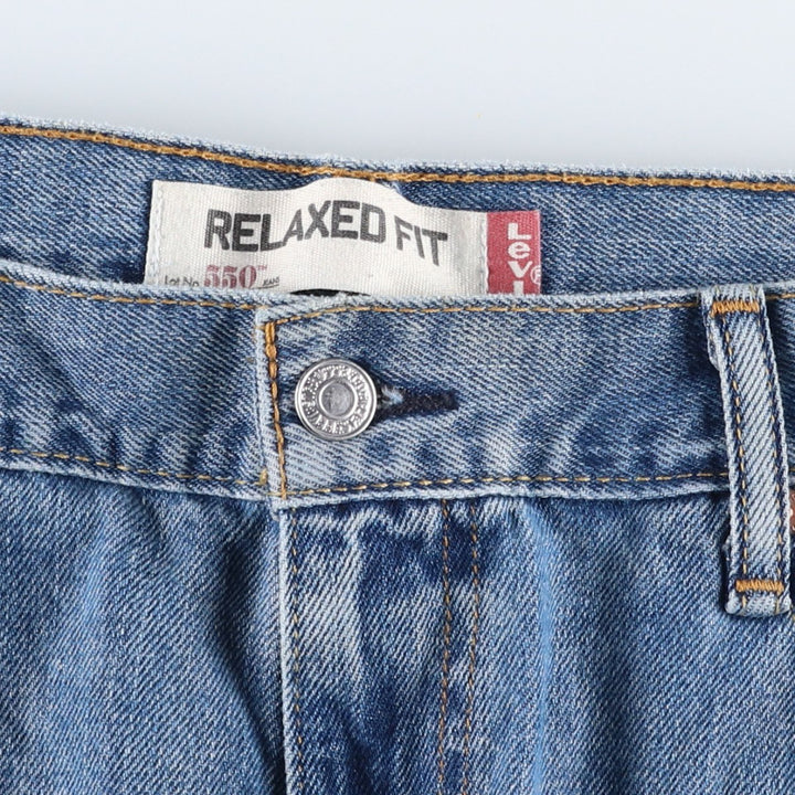Levi's 550 Relaxed Fit Tapered Denim Pants for Men, W37 cotton blue type Vintage Second Hand
