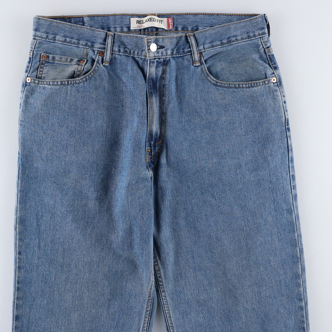 Levi's 550 Relaxed Fit Tapered Denim Pants for Men, W37 cotton blue type Vintage Second Hand