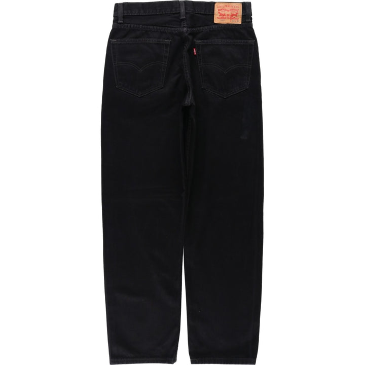 Levi's 550 Black Denim Tapered Denim Pants Men's W33 cotton black type Vintage Second Hand