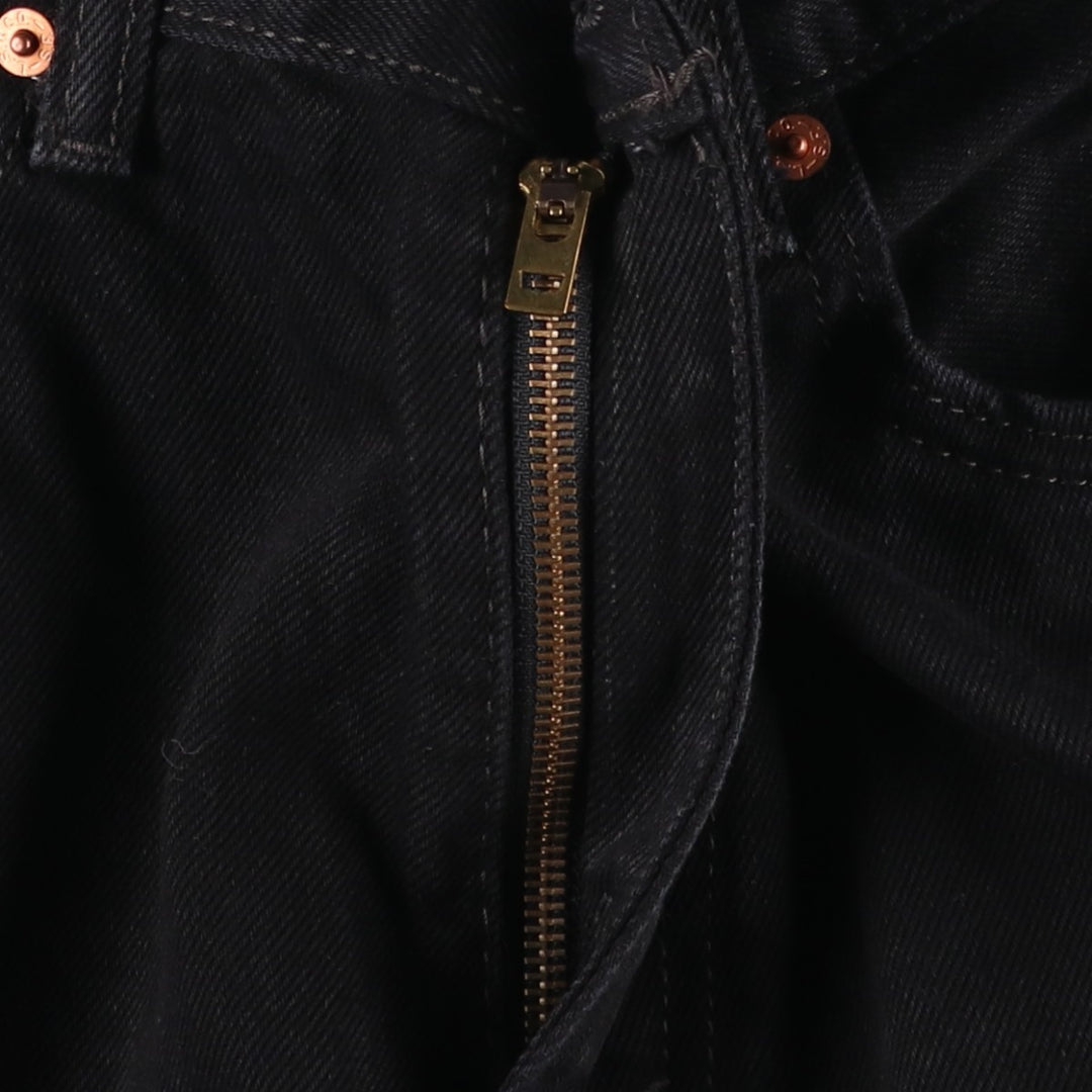 Levi's 550 Black Denim Tapered Denim Pants Men's W33 cotton black type Vintage Second Hand