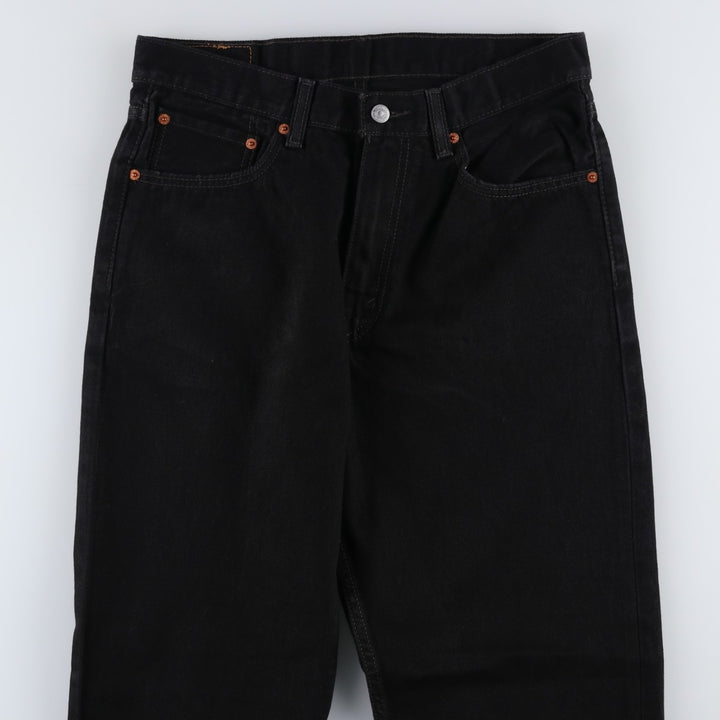 Levi's 550 Black Denim Tapered Denim Pants Men's W33 cotton black type Vintage Second Hand