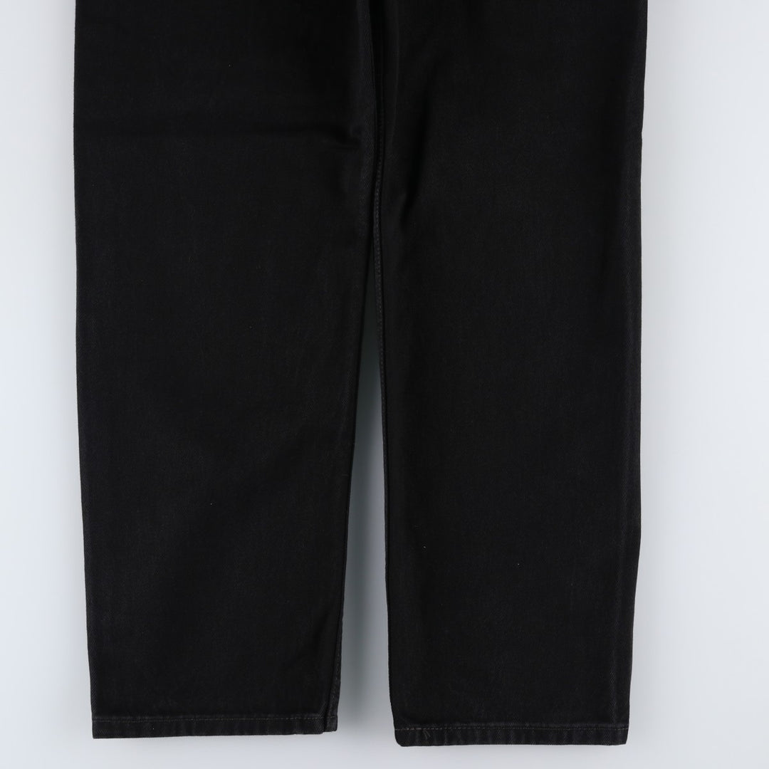 Levi's 550 Black Denim Tapered Denim Pants Men's W33 cotton black type Vintage Second Hand