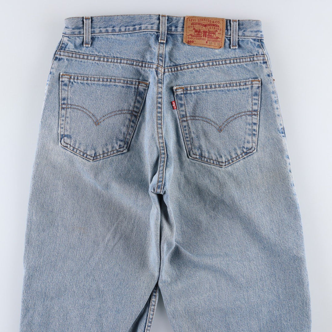 Levi's 560 Tapered Denim Pants, Men's, Size W32 unclear Blue type light blue Vintage Second Hand