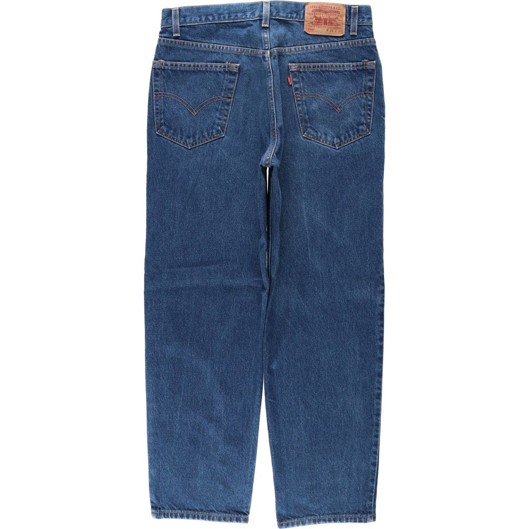 00'S Levi's 550 Relaxed Fit Tapered Denim Pants Men's W34 cotton blue type Vintage Second Hand