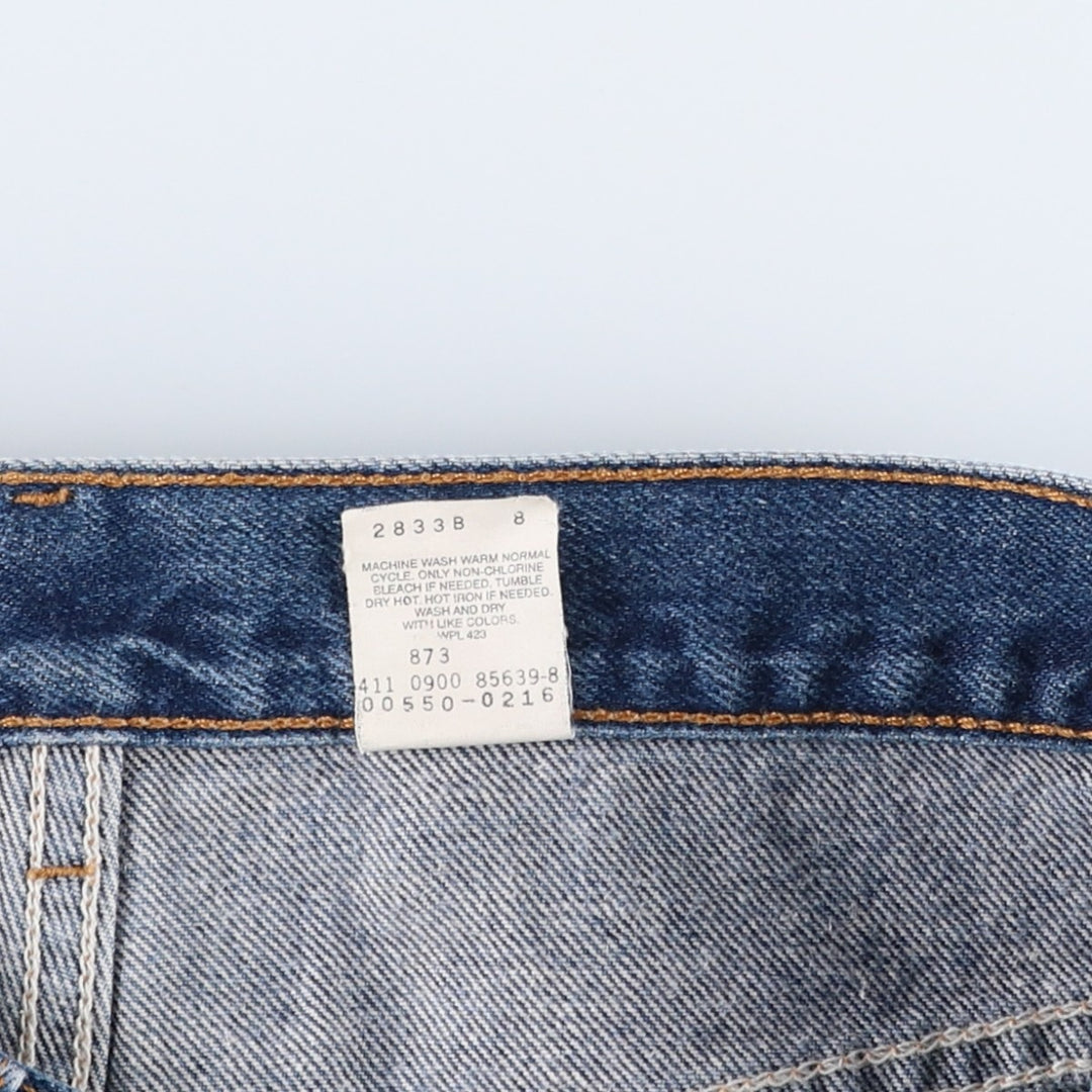00'S Levi's 550 Relaxed Fit Tapered Denim Pants Men's W34 cotton blue type Vintage Second Hand