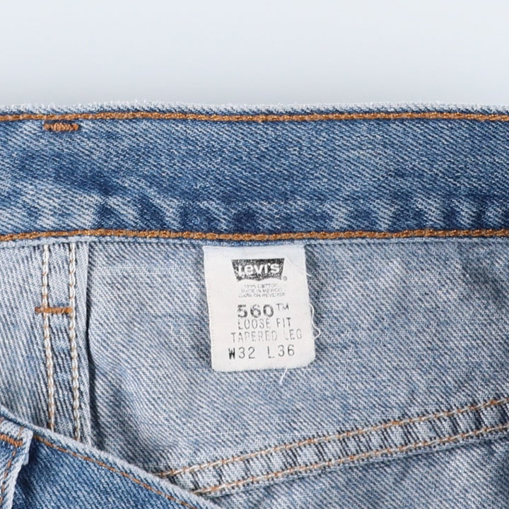 2000'S Levi's 550 Loose Fit Tapered Leg Denim Pants, Men's Size W32 (approx.) cotton blue type Vintage Second Hand