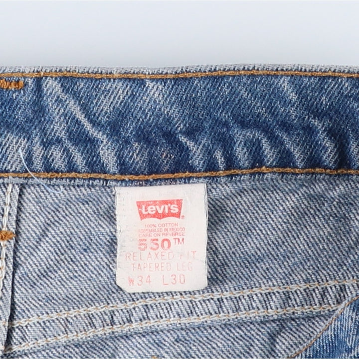 90'S Levi's 550 Relaxed Fit Tapered Leg Orange Tab Tapered Denim Pants Men's W33 Vintage cotton blue type Vintage Second Hand