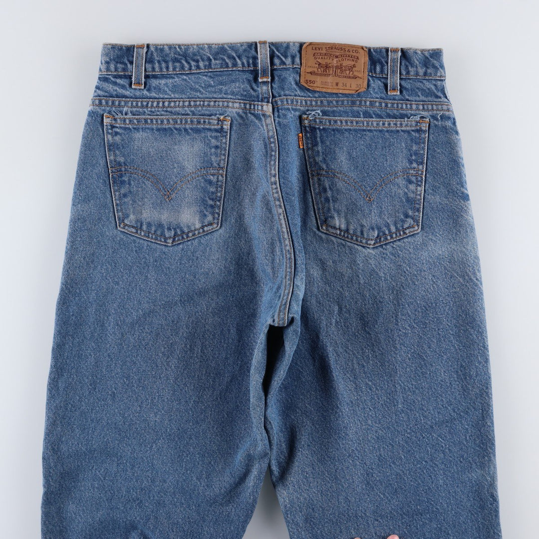 90'S Levi's 550 Relaxed Fit Tapered Leg Orange Tab Tapered Denim Pants Men's W33 Vintage cotton blue type Vintage Second Hand