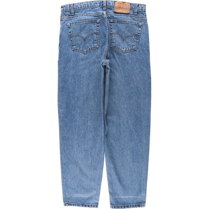 ~90'S Levi's 550 Relaxed Fit Tapered Leg Denim Pants, Made in Canada, Men's W35 (approx.), Vintage cotton blue type Vintage Second Hand