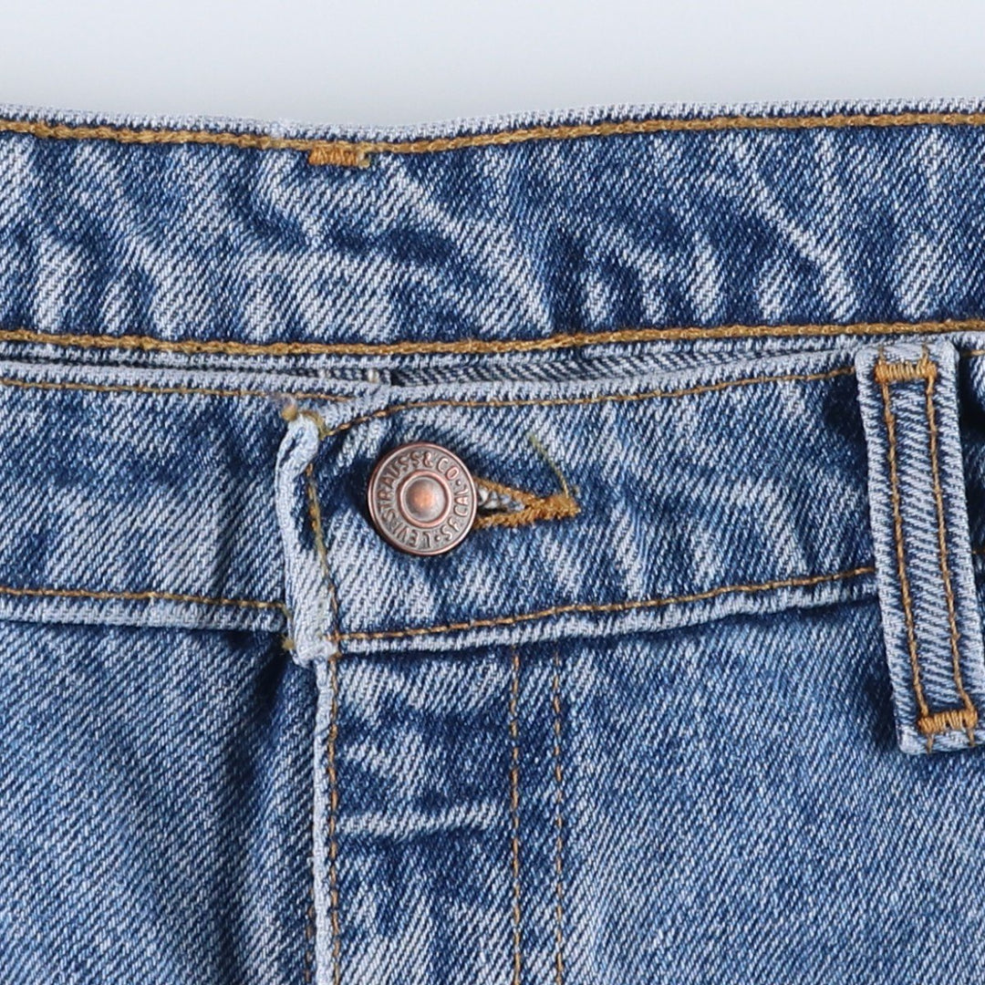 ~90'S Levi's 550 Relaxed Fit Tapered Leg Denim Pants, Made in Canada, Men's W35 (approx.), Vintage cotton blue type Vintage Second Hand