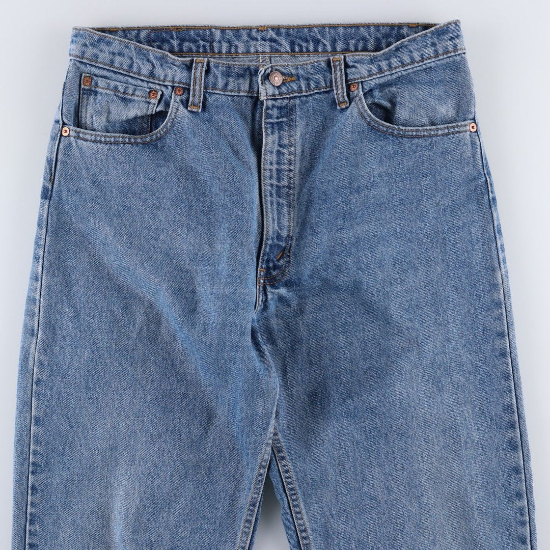 ~90'S Levi's 550 Relaxed Fit Tapered Leg Denim Pants, Made in Canada, Men's W35 (approx.), Vintage cotton blue type Vintage Second Hand