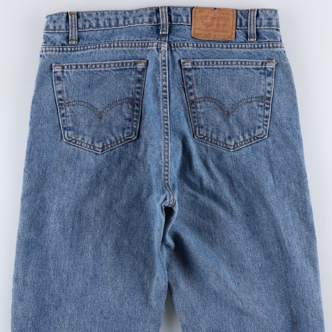 ~90'S Levi's 550 Relaxed Fit Tapered Leg Denim Pants, Made in Canada, Men's W35 (approx.), Vintage cotton blue type Vintage Second Hand