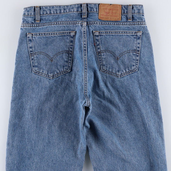 ~90'S Levi's 550 Relaxed Fit Tapered Leg Denim Pants, Made in Canada, Men's W35 (approx.), Vintage cotton blue type Vintage Second Hand