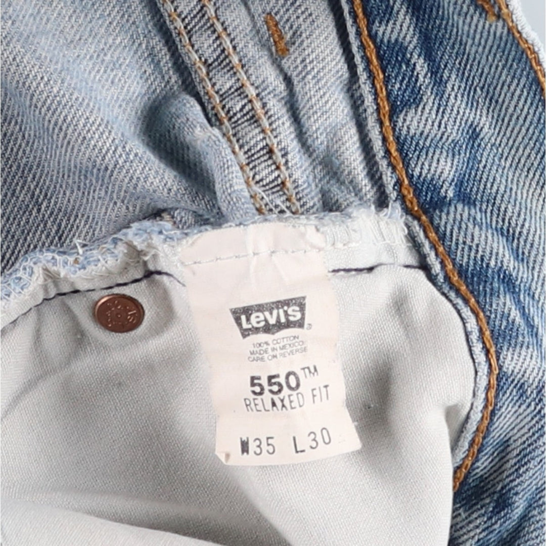 00'S Levi's 550 Relaxed Fit Tapered Denim Pants Men's W34 cotton blue type Vintage Second Hand