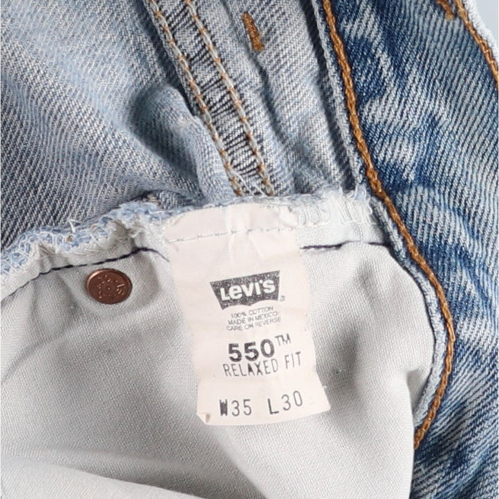 00'S Levi's 550 Relaxed Fit Tapered Denim Pants Men's W34 cotton blue type Vintage Second Hand