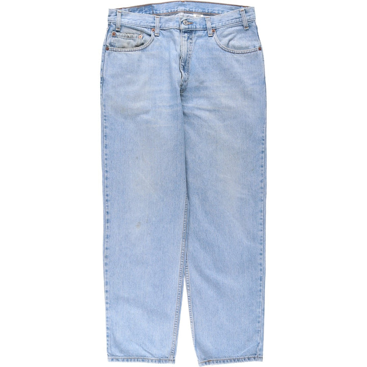 00'S Levi's 550 Relaxed Fit Tapered Denim Pants for Men, W35 cotton blue type Vintage Second Hand