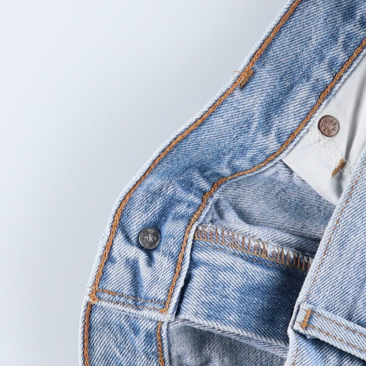 00'S Levi's 550 Relaxed Fit Tapered Denim Pants for Men, W35 cotton blue type Vintage Second Hand