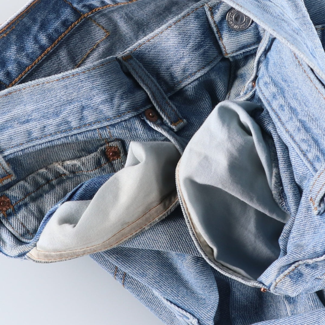 00'S Levi's 550 Relaxed Fit Tapered Denim Pants for Men, W35 cotton blue type Vintage Second Hand