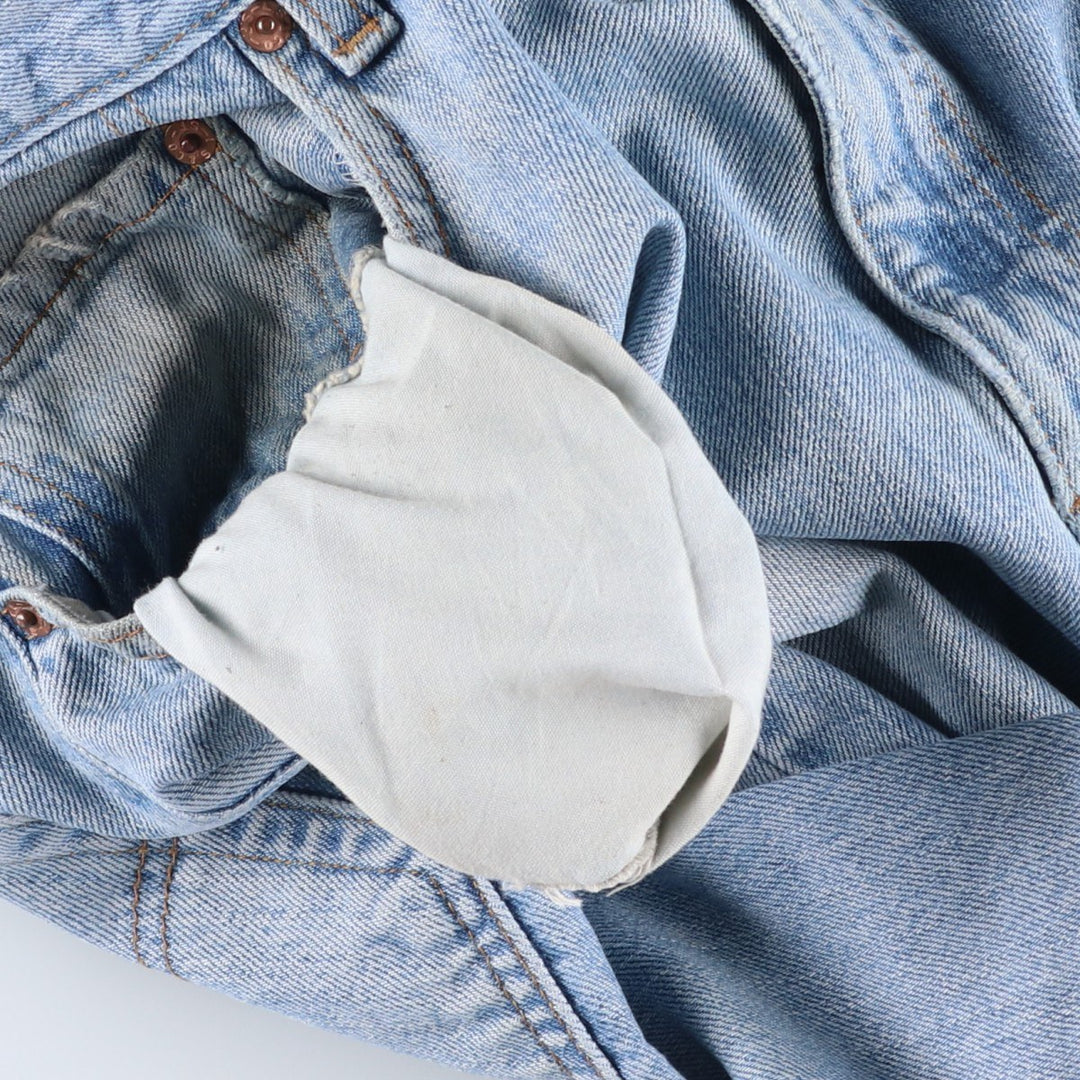 00'S Levi's 550 Relaxed Fit Tapered Denim Pants for Men, W35 cotton blue type Vintage Second Hand