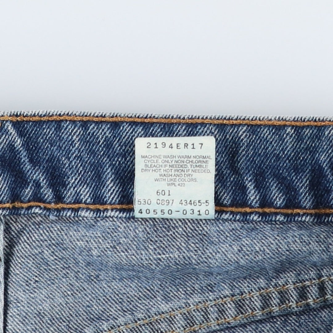 90'S Levi's 550 Relaxed Fit Orange Tab Tapered Denim Pants Made in USA Men's W33 Vintage cotton blue type Vintage Second Hand