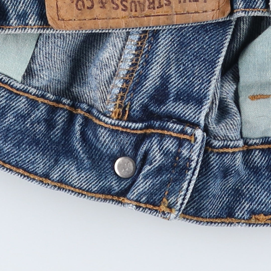 90'S Levi's 550 Relaxed Fit Orange Tab Tapered Denim Pants Made in USA Men's W33 Vintage cotton blue type Vintage Second Hand
