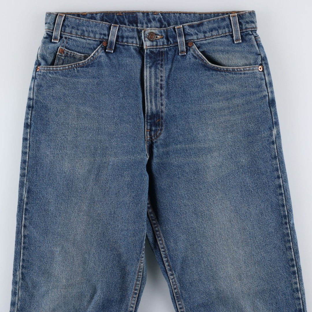 90'S Levi's 550 Relaxed Fit Orange Tab Tapered Denim Pants Made in USA Men's W33 Vintage cotton blue type Vintage Second Hand