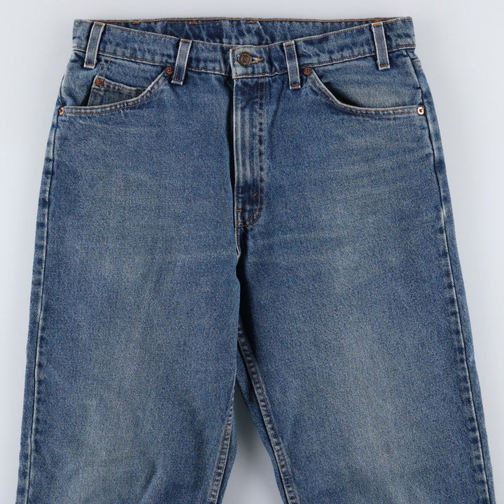 90'S Levi's 550 Relaxed Fit Orange Tab Tapered Denim Pants Made in USA Men's W33 Vintage cotton blue type Vintage Second Hand