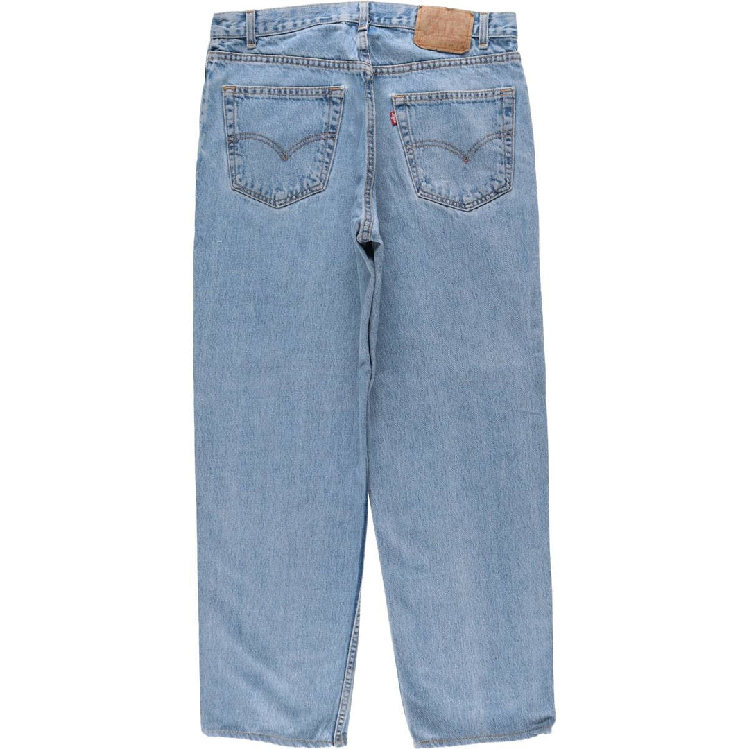 00'S Levi's 550 Relaxed Fit Tapered Denim Pants Made in USA Men's W34 cotton blue type Vintage Second Hand