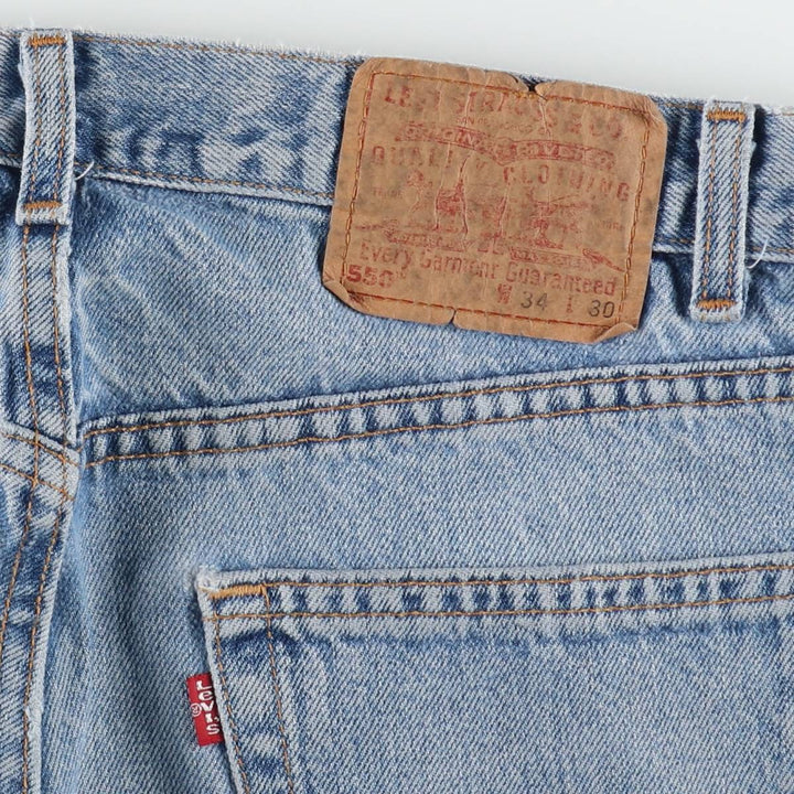 00'S Levi's 550 Relaxed Fit Tapered Denim Pants Made in USA Men's W34 cotton blue type Vintage Second Hand