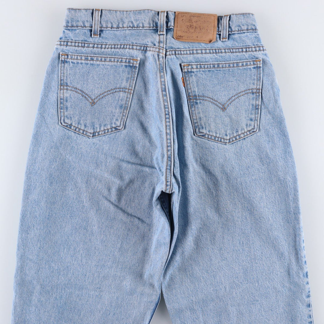 90'S Levi's 560 Loose Fit Tapered Leg Orange Tab Tapered Denim Pants, Made in USA, Men's Size W31 (approx.) cotton blue type Vintage Second Hand