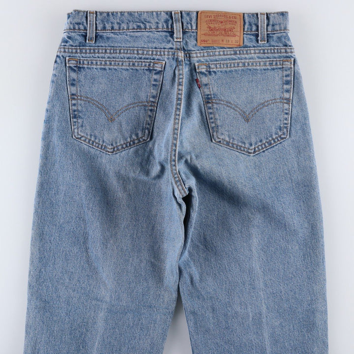 90'S Levi's 550 Relaxed Fit Tapered Leg Tapered Denim Pants Made in USA Men's W32 Vintage cotton blue type Vintage Second Hand