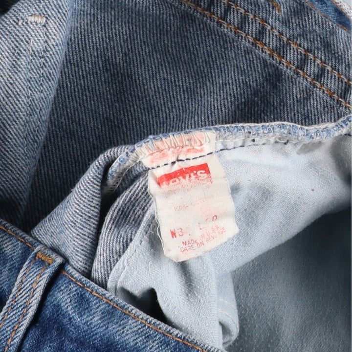 1990'S Levi's 40550-0215 Orange Tab Tapered Denim Pants, Made in USA, Men's W34 (approx.), Vintage cotton blue type Vintage Second Hand
