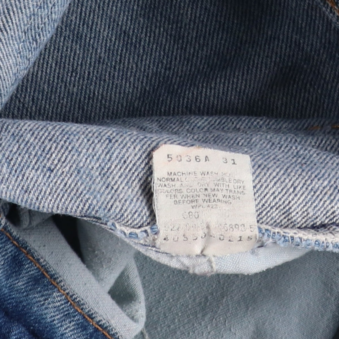 1990'S Levi's 40550-0215 Orange Tab Tapered Denim Pants, Made in USA, Men's W34 (approx.), Vintage cotton blue type Vintage Second Hand